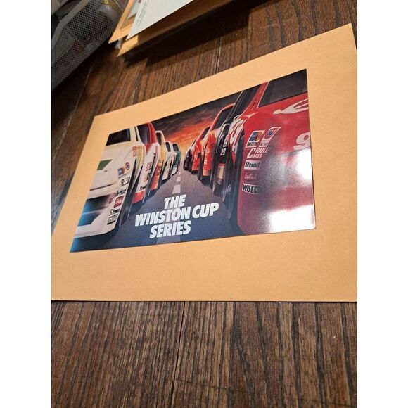 1989 Winston Cup Series Promo Card NASCAR Schedule Show Car Info Sheet - Picture 2 of 3